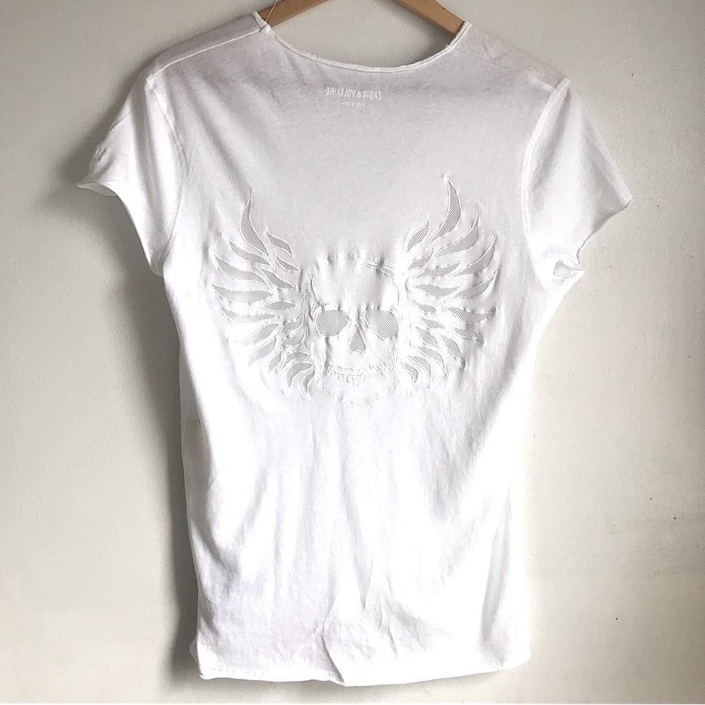 ZADIG & VOLTAIRE Story Fishnet Skill T Shirt - Picture 6 of 11